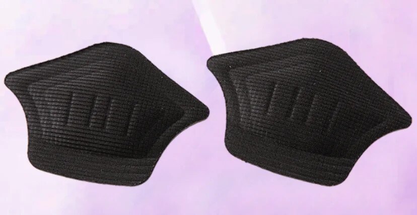 1 paar Schuh Pads Anti Tragen Ferse Einlegesohlen Patch Unisex Kissen Pads Fußpflege Schutz Klebstoff Zurück Aufkleber Schuhe Einfügen einlegesohle: Black