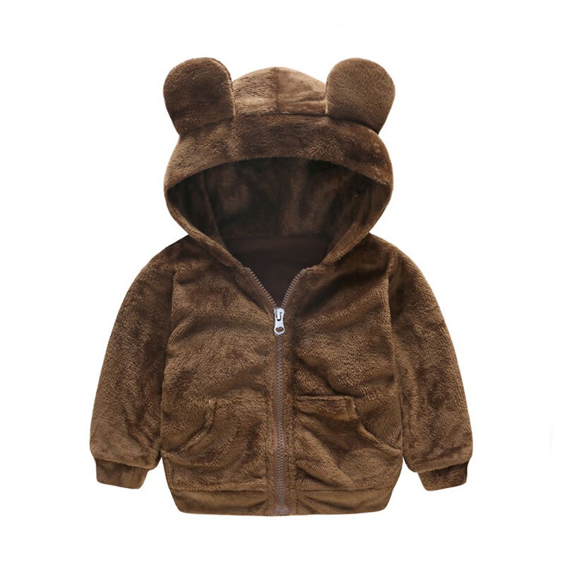 Cappotto caldo invernale giacca per ragazzi cartone animato abbigliamento per bambini ragazza cappotto in lana ragazza bambino felpa con cappuccio manica lunga abbigliamento per bambini 1-4 anni