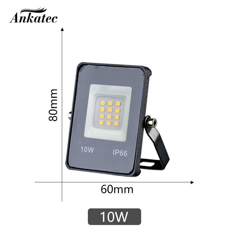 Led-projektør  ip66 stk . vandtæt  ac220v 10w 20w stk. 30w stk. 50w 100w 150w udendørs haveprojektørbelysning spotlight vægprojektører: Blå / 10w