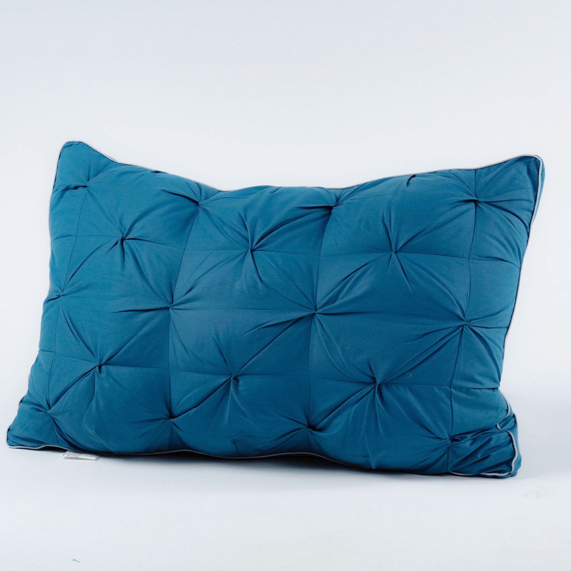 White Goose Down Feather Pillow Core Rectangle Bedroom Sleep Hotel Lumbar Pillow Down Mid-high Cervical Full Body Pillow 15-20cm: Blue