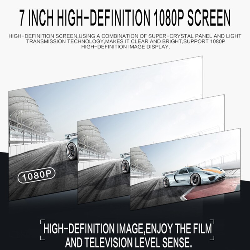 7018B reproductor de función múltiple Universal para coche grabadora de Radio para coche contacto Sn coche o espejo retrovisor Bluetooth Multimedia Playe
