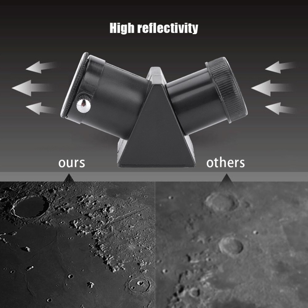 0.96 "24.3 millimetri Telescopio Rifrattore di Erigere Prisma Oculare Diagonale A Specchio 45 Gradi