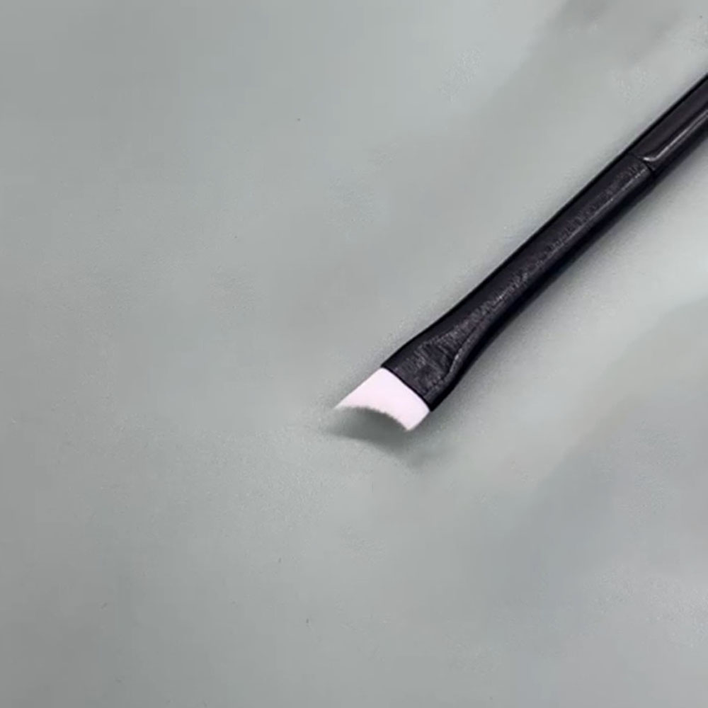 Black Oblique Head Nail Brush French Tip Nail Brush Pen Brown White Handle Half Moon Shape Acrylic Painting Drawing Pen: light green