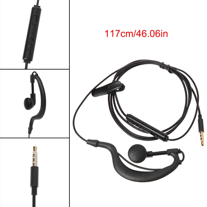 3.5Mm Jack Single In-Ear Headset Alleen Mono Met Mic Voor Iphone Samsung