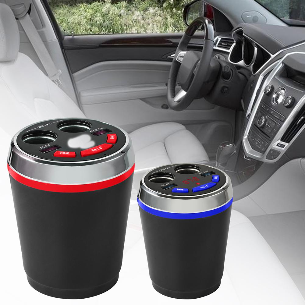 Cup Shaped Dual USB Port-s Bluetooth Car Auto Charger MP3 Player Cup Shaped Dual USB Port-s Bluetooth Car Auto Charger MP3 Playe