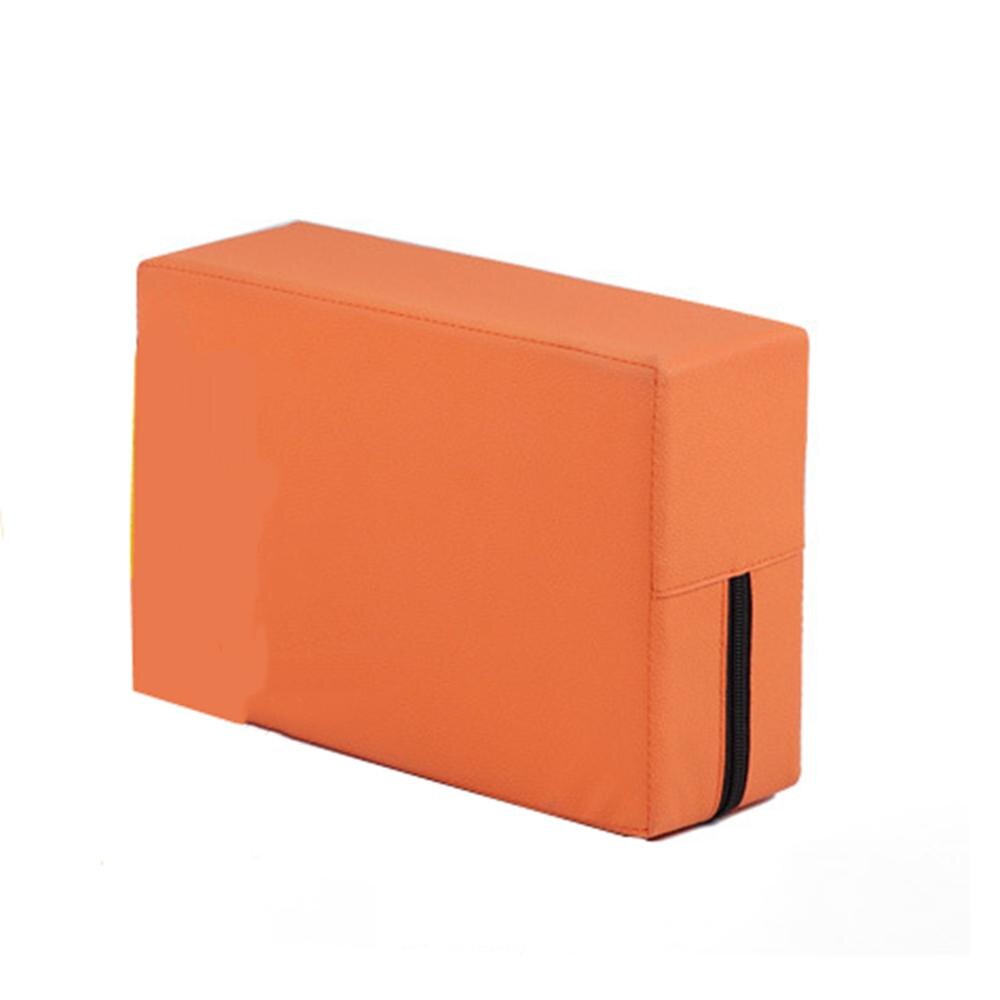 2 Pcs Yoga Block PE Leather Pilates Brick 30x20x10cm for Dacne Gymnastics Leg Press Exercise Gym Training Fitness Equipment: Orange