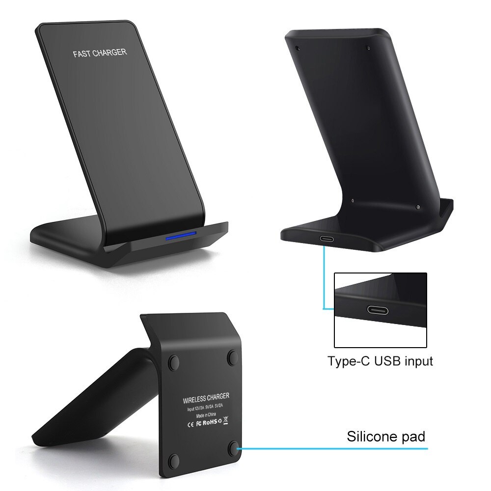 30W Qi Draadloze Oplader Stand Voor Samsung S10 S20 Note 10 20 Telefoon Houder Snelle Opladen Dock Station Voor iphone 12 11 Xs Xr X 8