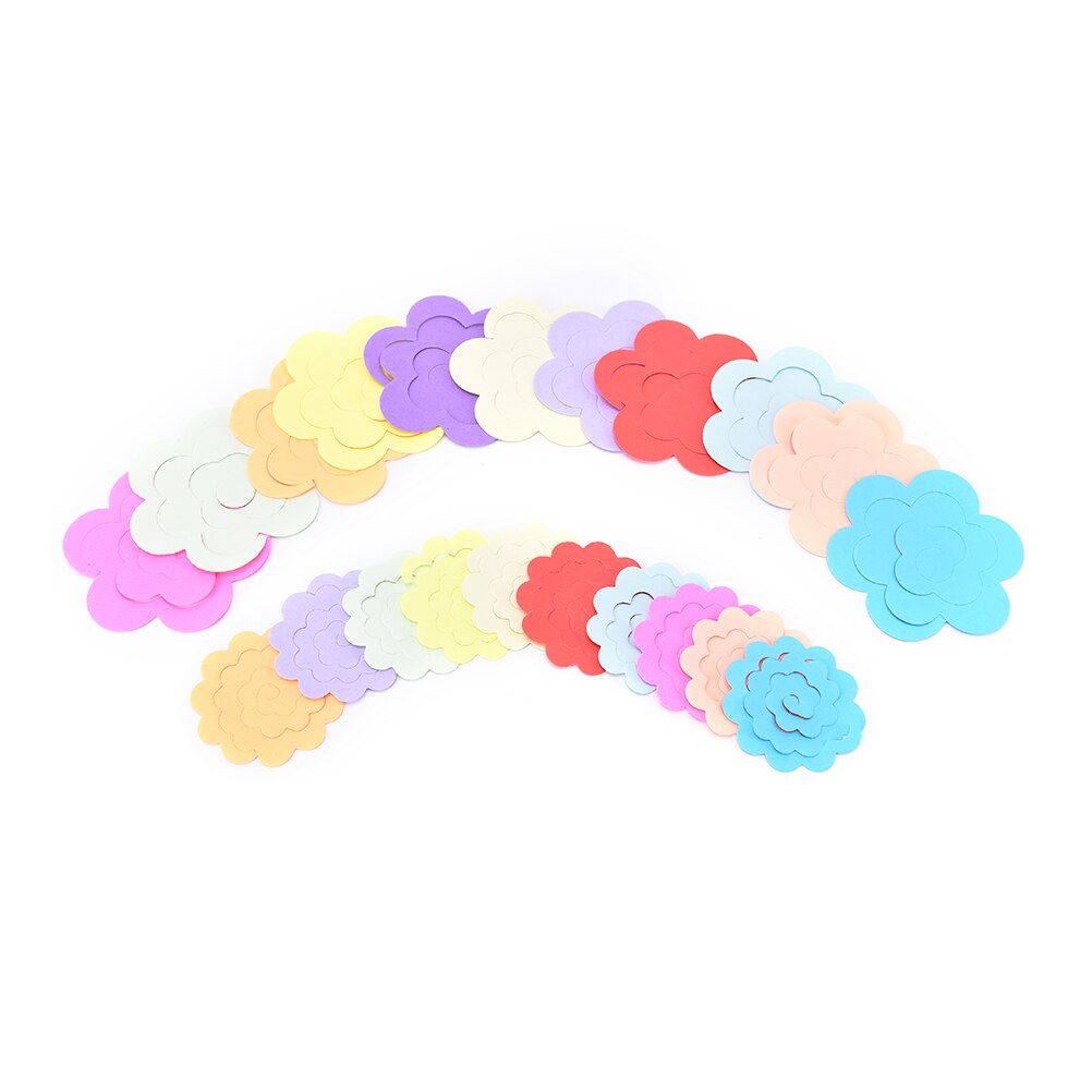 22pcs/lot Two Sizes Paper Quilling Flowers Rose Paper Diy Handmade Material Accessories Paper Material