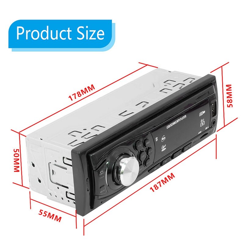 Bluetooth Vintage Car Radio MP3 Player Stereo USB AUX Car Stereo o 12 PIN