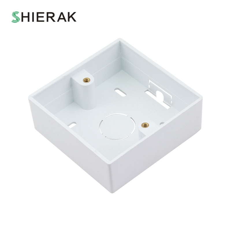 SHIERAK 86 Typ Externe Montage Kasten Kreuzung Kasten Verwendet Für Zauberstab Schalter Und Buchse 86mm * 86mm * 32mm