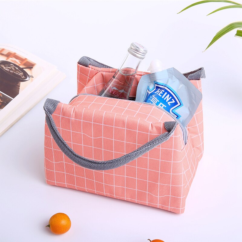 Animal flamingo almoço sacos feminino portátil funcional lona listra isolado comida térmica piquenique crianças refrigerador lancheira saco tote