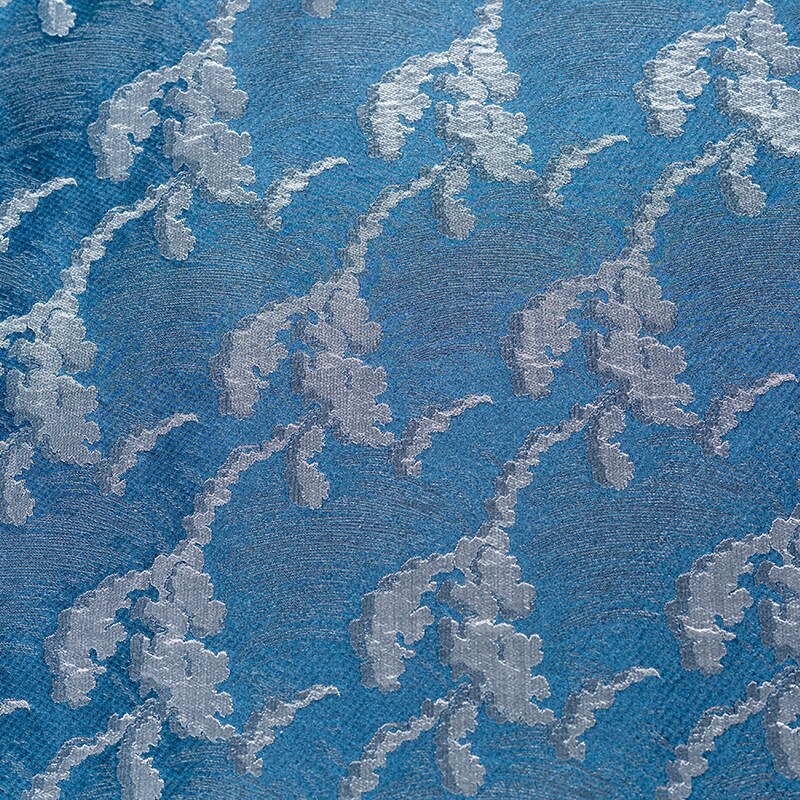MYLB Satin Fabric Chinese style Retro Upholstery Fabric Blue Pillow cushion fabric for Sofa curtain cloth 100*145cm: 11