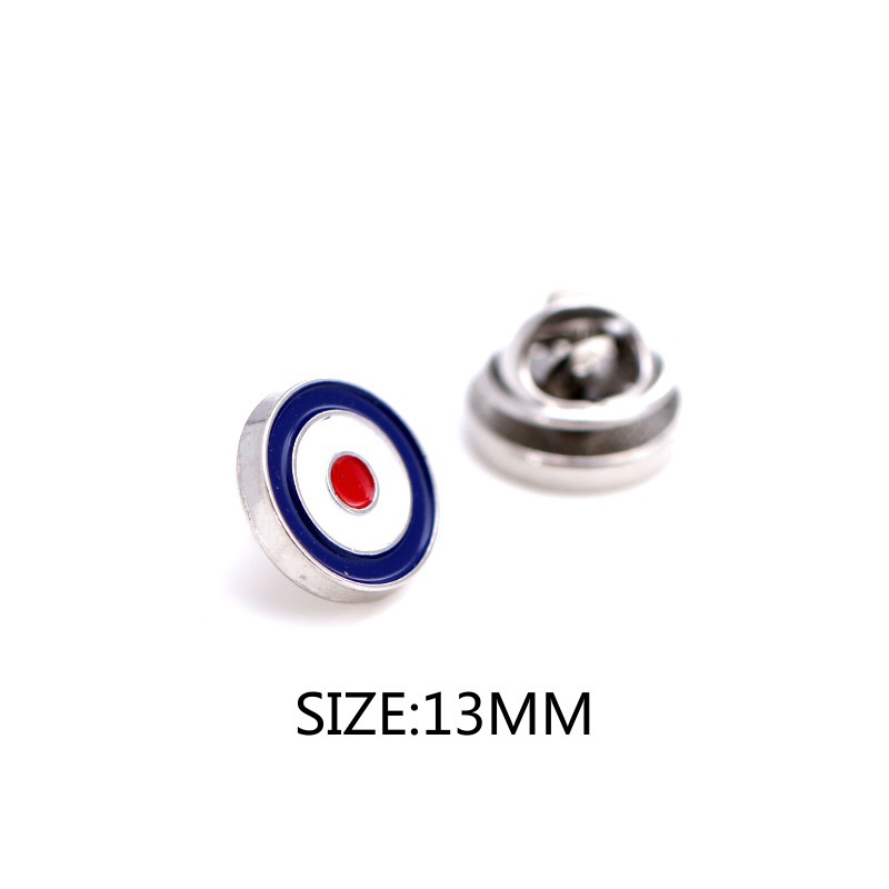 Étrange fun petit collier broche vêtements collier petite broche cible petite broche personnalité rouge coeur collier broche