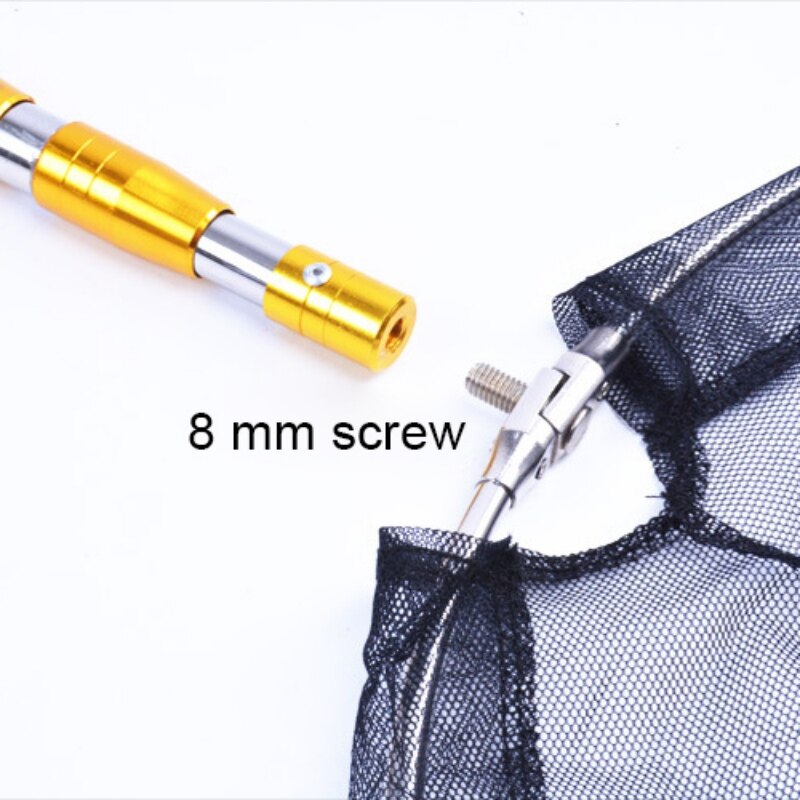 Roestvrij Stalen Frame Vissen Folding Net Brail Hoofd Ronde Kleine Mesh Vissen Hand Schepnet Hoofd Vissen Accessoires