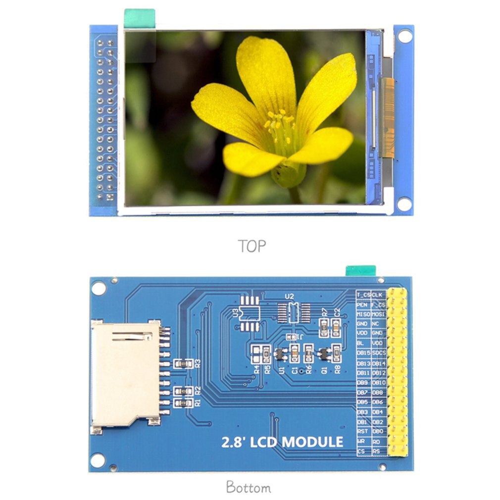 2,8 zoll TFT LCD Parallel-Port LCD Auflösung 320*240 2,8 inch LCD Display Modul LCD Bord mit touch 3,3 V/5 V Fahrer IC ILI9341