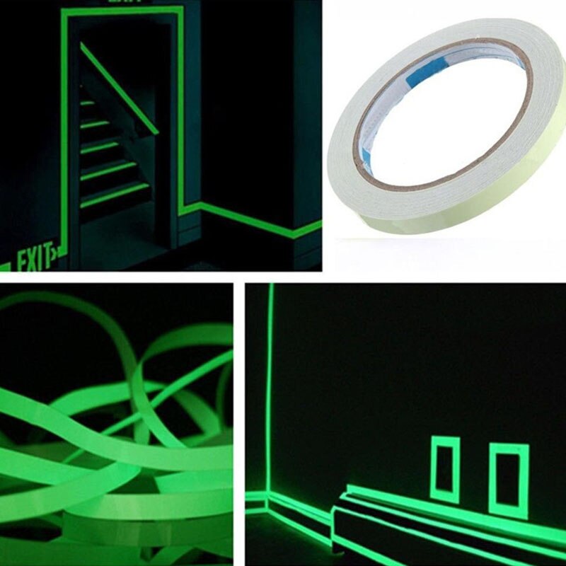 3M/Rol Lichtgevende Tape Zelfklevende Glow Waarschuwing Tape In De Dark Muursticker Tape Fluorescerende Emergency sticker Home Decoratie