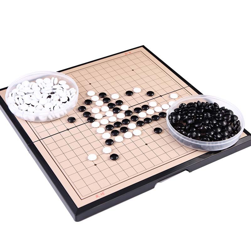 19*19 Line Magnetic Go Game Foldable Weiqi Acrylic Black White Chessman Chess Set For Children Puzzle Chess Board Game Toys: Default Title