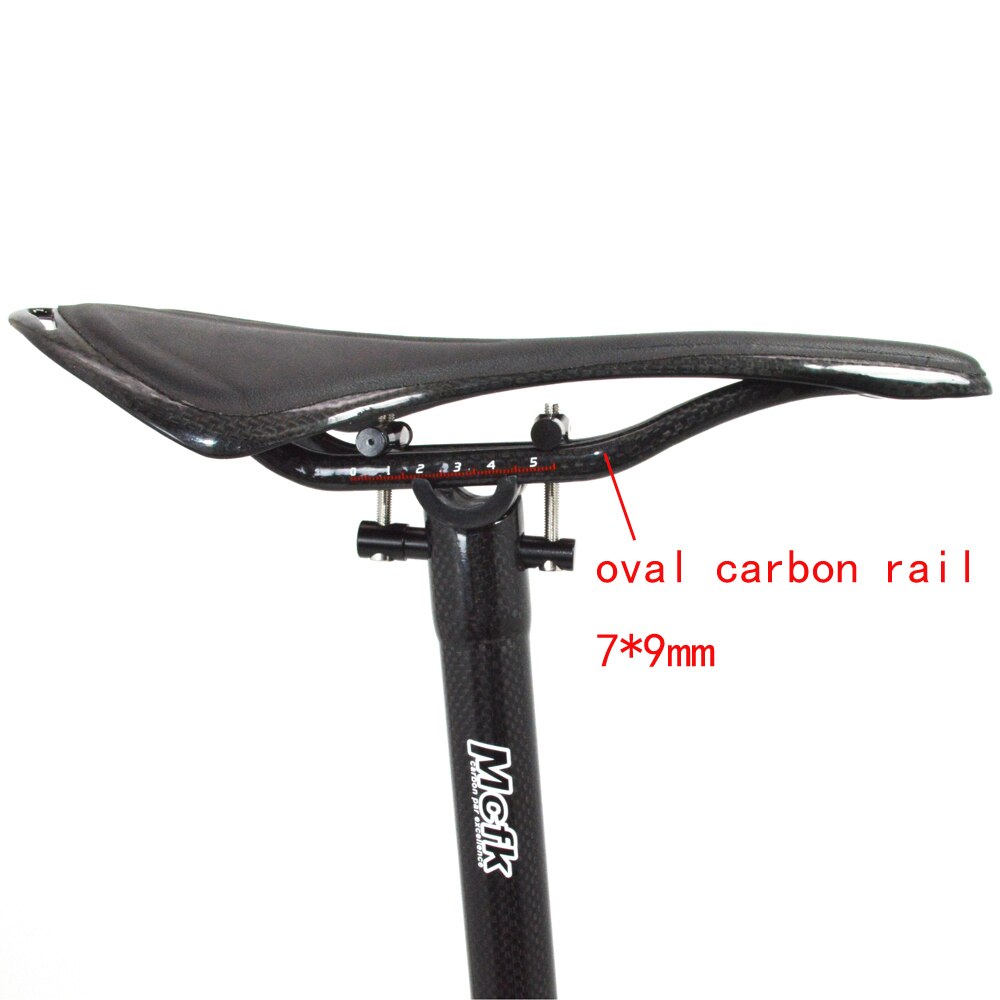 Mcfk-poste de asiento de bicicleta de montaña y carretera, 3k, fibra de carbono, tija de sillín, partes de bicicleta de montaña, 160g, 450mm