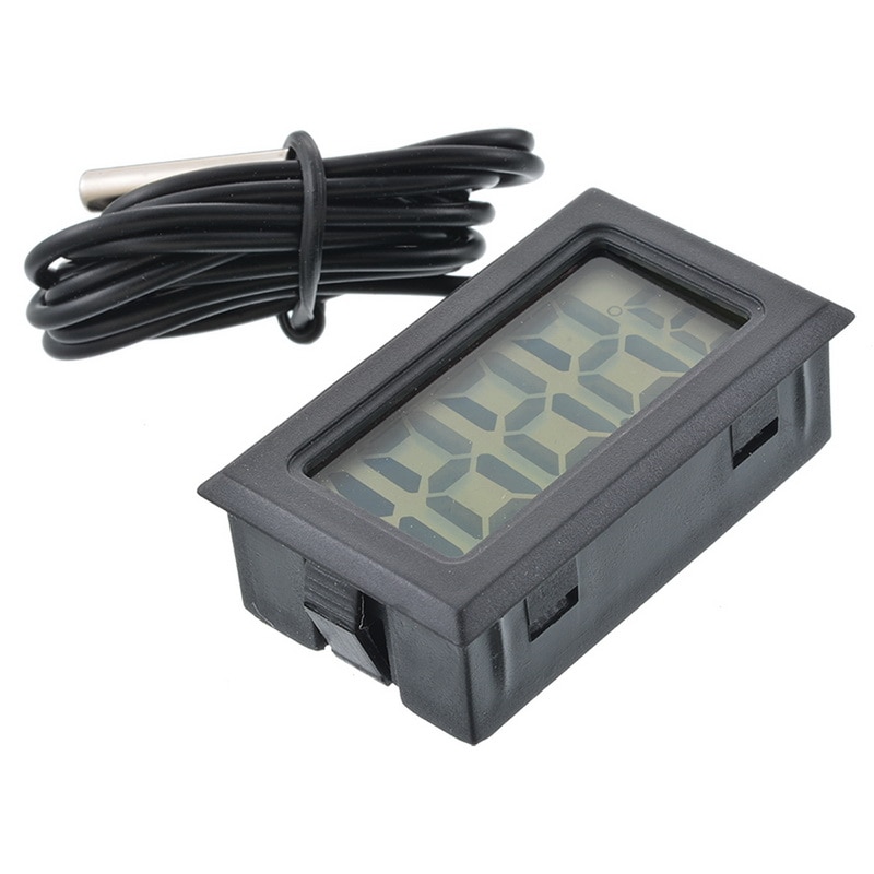 Indbygget digitalt digitalt termometer mini digitalt lcd indendørs praktisk temperatursensor fugtighedsmåler termometer hygrometer
