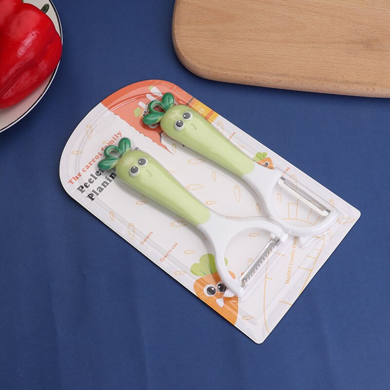 Grappig Multifunctionele Pinguïn Groentesnijder Dunschiller Maïs Cutter Wortel Shreder Aardappel Wortel Rasp Keuken Tool Corkscrew: 2 Pcs