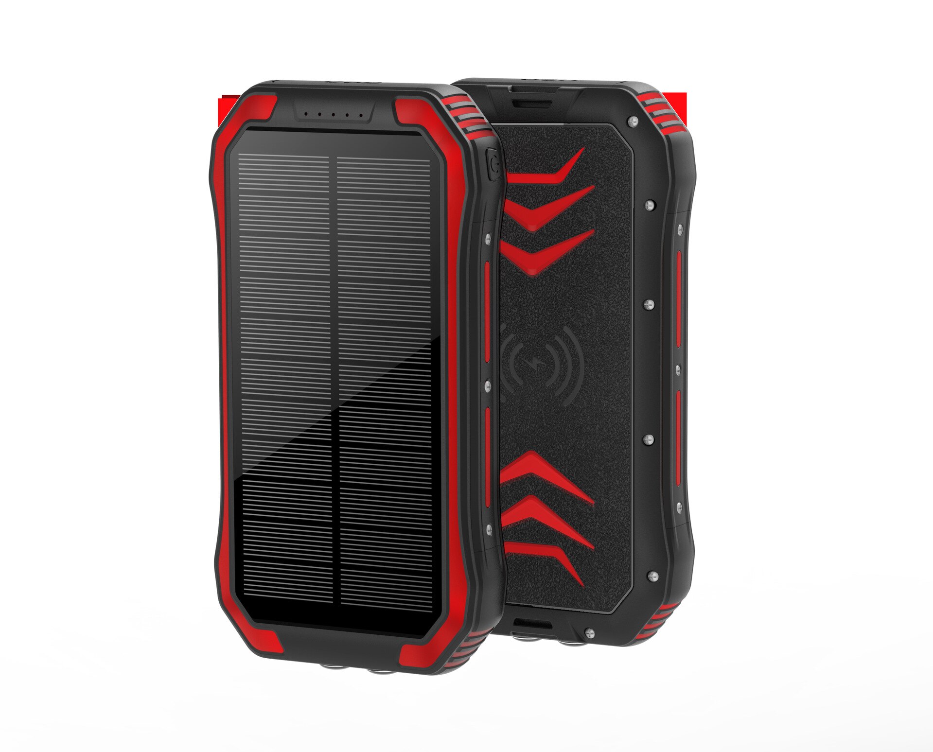 30000mAh Solar Power Bank Fast Qi Wireless Charger For Powerbank External Battery Portable Poverbank Flashlight