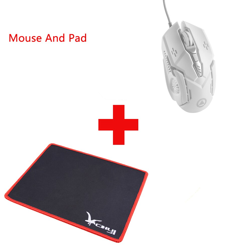 Souris de jeu filaire 3200 DPI, accessoire optique ergonomique et , USB, LED, Cool, avec tapis de souris pour ordinateur portable et PC