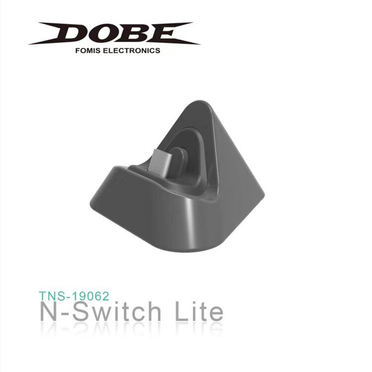 Bærbar trekant universal spillemaskine oplader base beslag oplader til ns switch lite gaming tilbehør: Grå