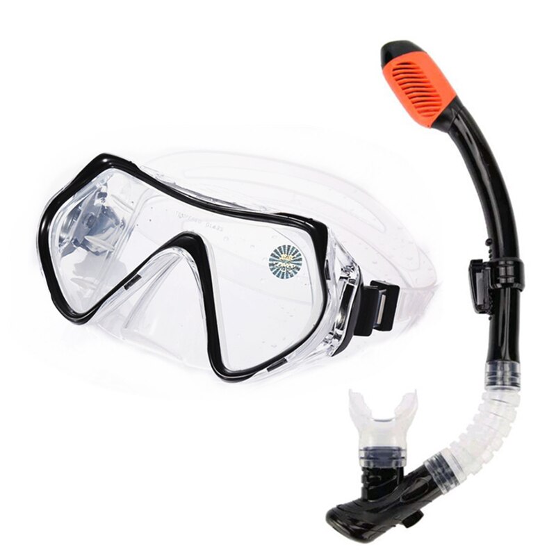 Diving Mask and Snorkel Set - Anti-Fog Goggles - Easy Breath - Swimming Gear