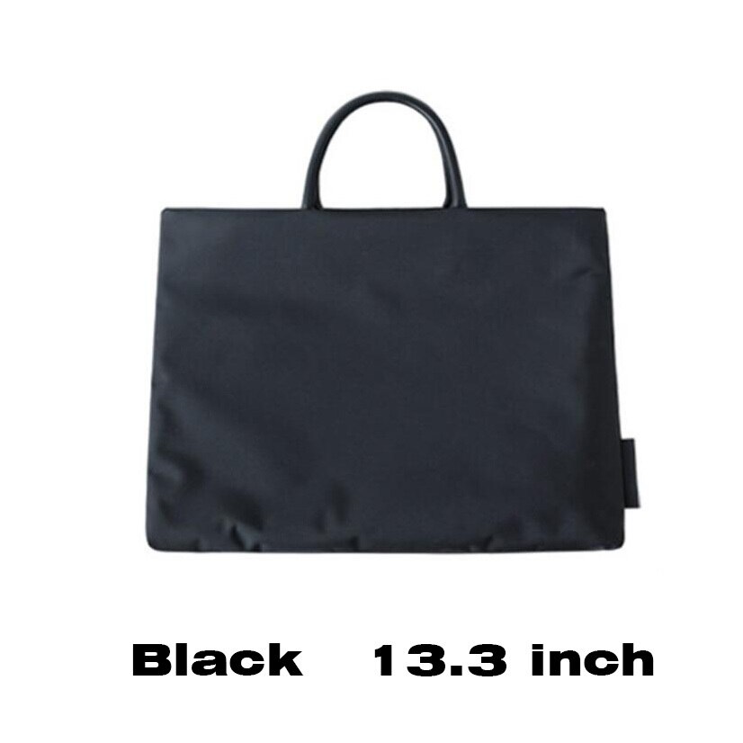 Woman Tote Sac Briefcase Bags Waterproof Laptop Bag Notebook Handbags 13 14 15 Inch Women Men Document Business Handbag: Black 13 3 inch