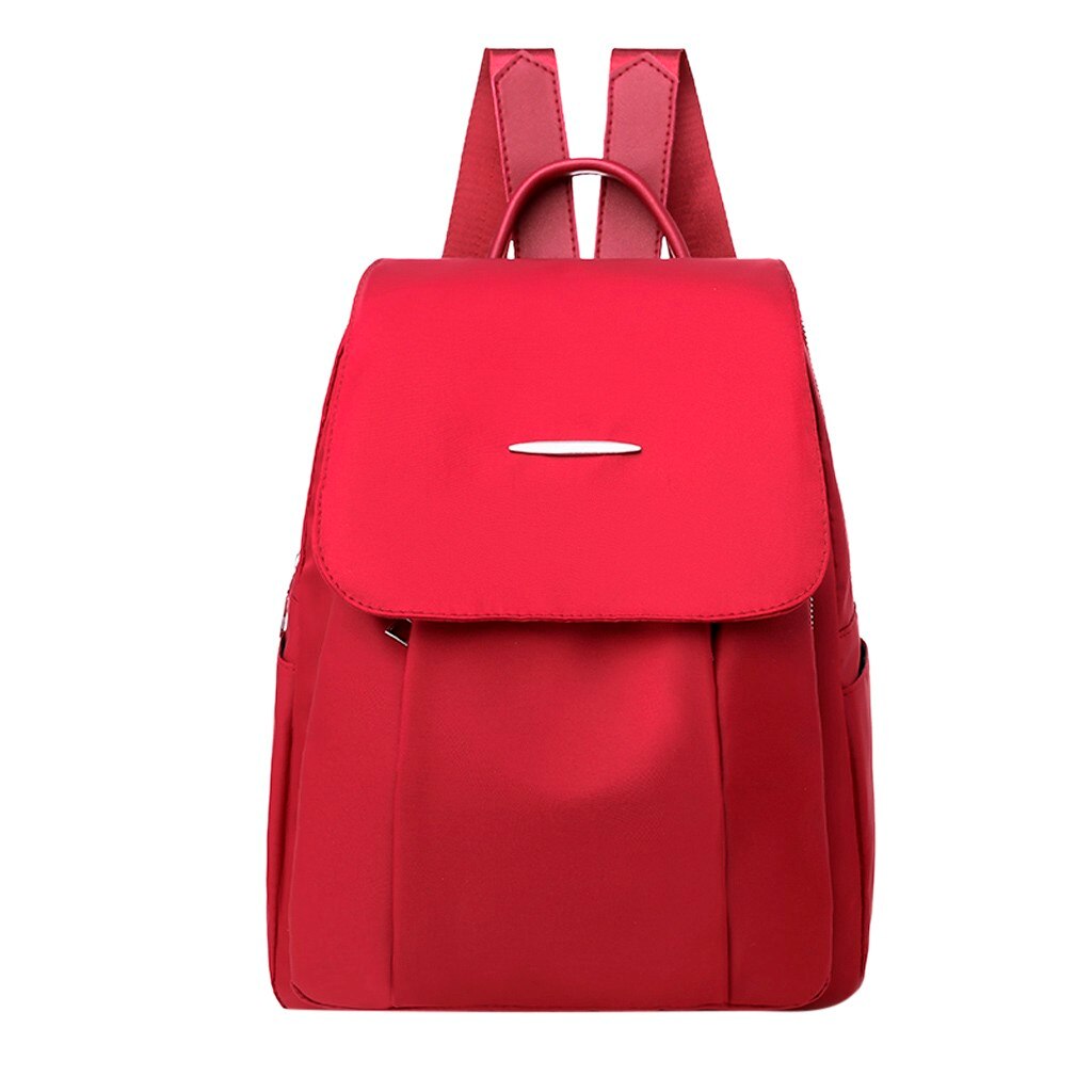 Trend Backpack Multicolor Waterproof Oxford Multifunctional Waterproof Backpack Business Casual Travel anti-theft: Red