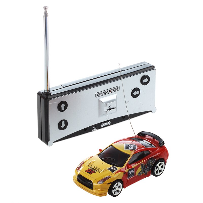MINI MICRO RC CAR Radio Controlled 1:58 CAN BOX SERIAL SHEN QI WEI red yellow