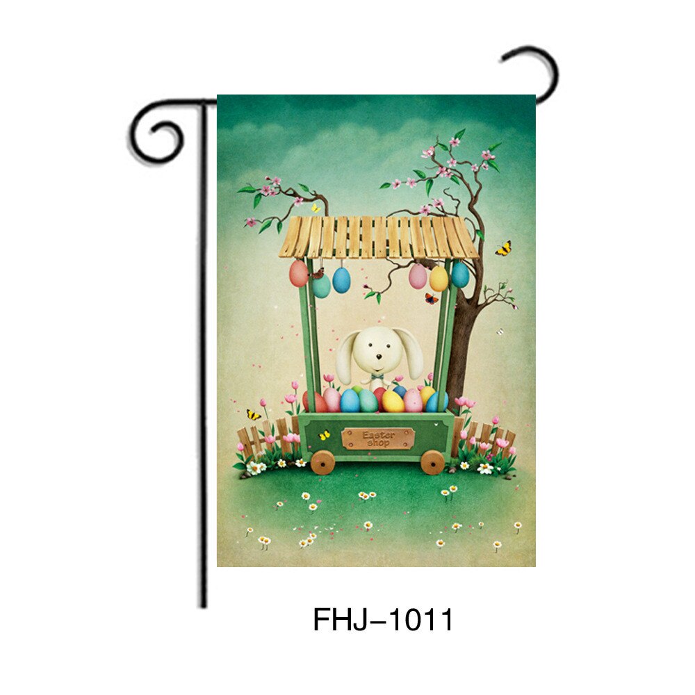 Garden Decoration Easter Banner Flag Happy Easter Decoration Banner Home Decoration Outdoor House Flag Accessories: K