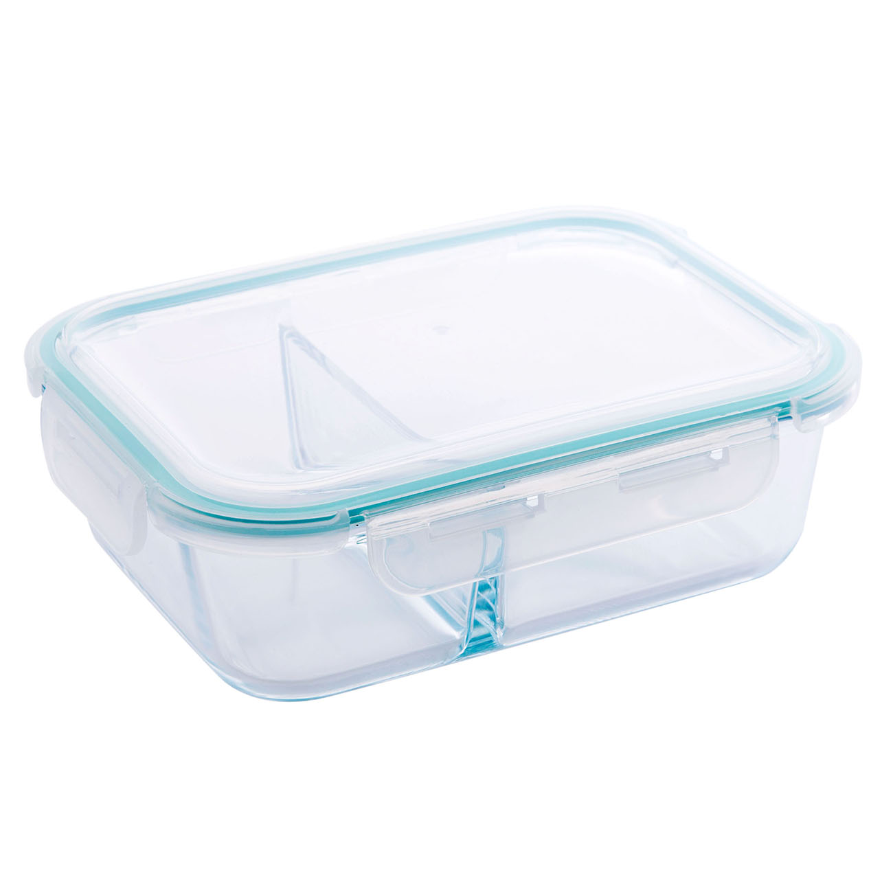 1500ML Glass Lunch Box Microwave Oven Heating Refrigerated Sealed Leakproof Food Container Box Transparent Bowl With Lid Crisper: XL 1520ML