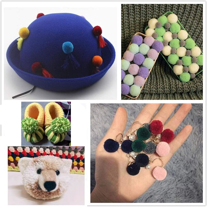 Pompom Maker 4 Stuks Verschillende Maten Pom-pom Maker voor Pluizenbol DIY Wol Breien Tool Craft Supplies