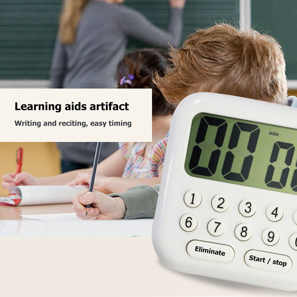 Multi-function Countdown Timer Stopwatch Alarm with LCD Digital Screen Display Cooking Bake Electronic Clock Timer