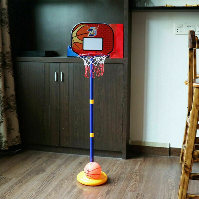 Outdoor Sport Toy Kids Basketball Playing Set Adjustable Stand Basket Holder Hoop Goal Game Mini Indoor Child Yard Game Boy Toys