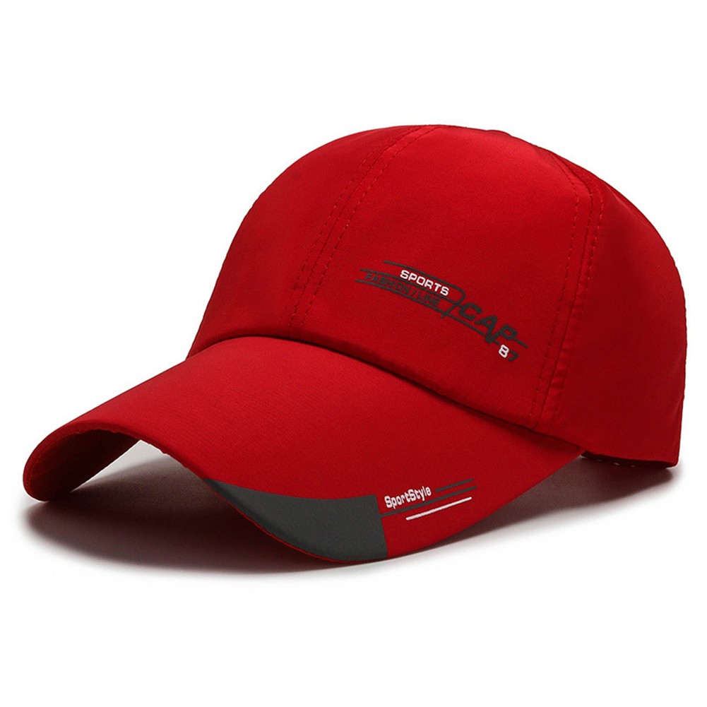 1 gorra de béisbol de ala larga, gorra con visera, impermeable, deporte, lengua de pato, mujeres, hombres, gorra de béisbol de secado rápido para exteriores, gorra ajustable para el sol: Gris oscuro