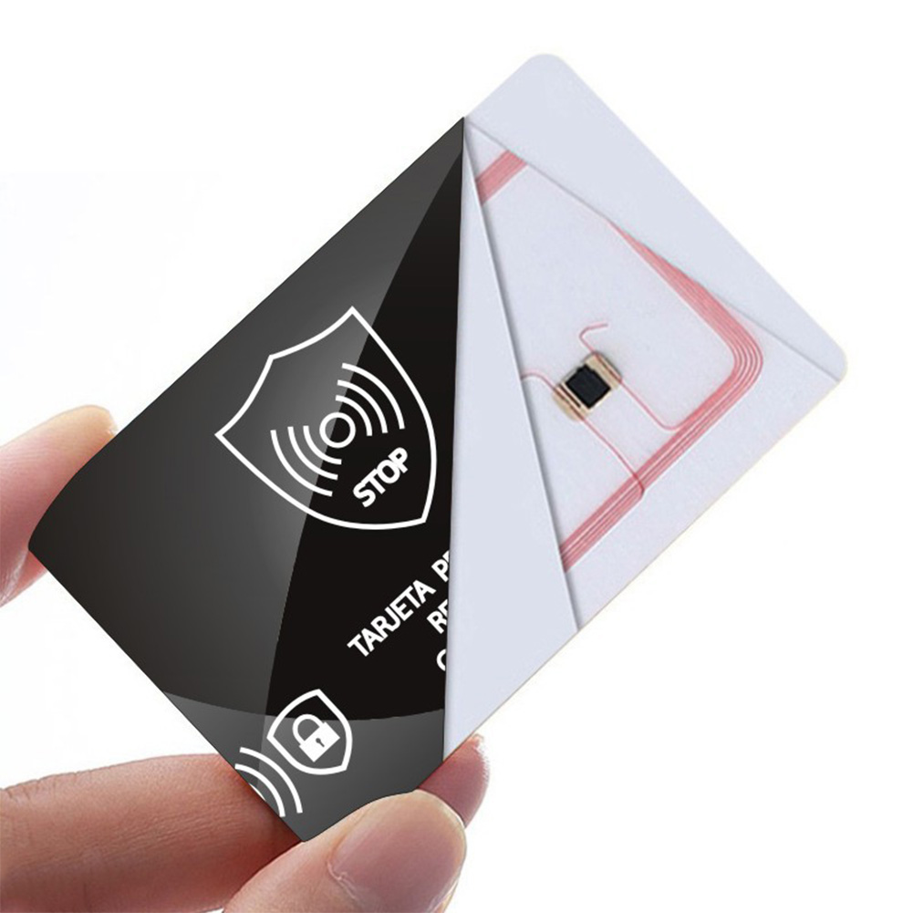 5-50PCS Draagbare RFID-blokkeerkaart Eén kaart Beschermt de hele portemonnee NFC-debit Credit Paspoortbeschermer RFID-blokkering Ultradun
