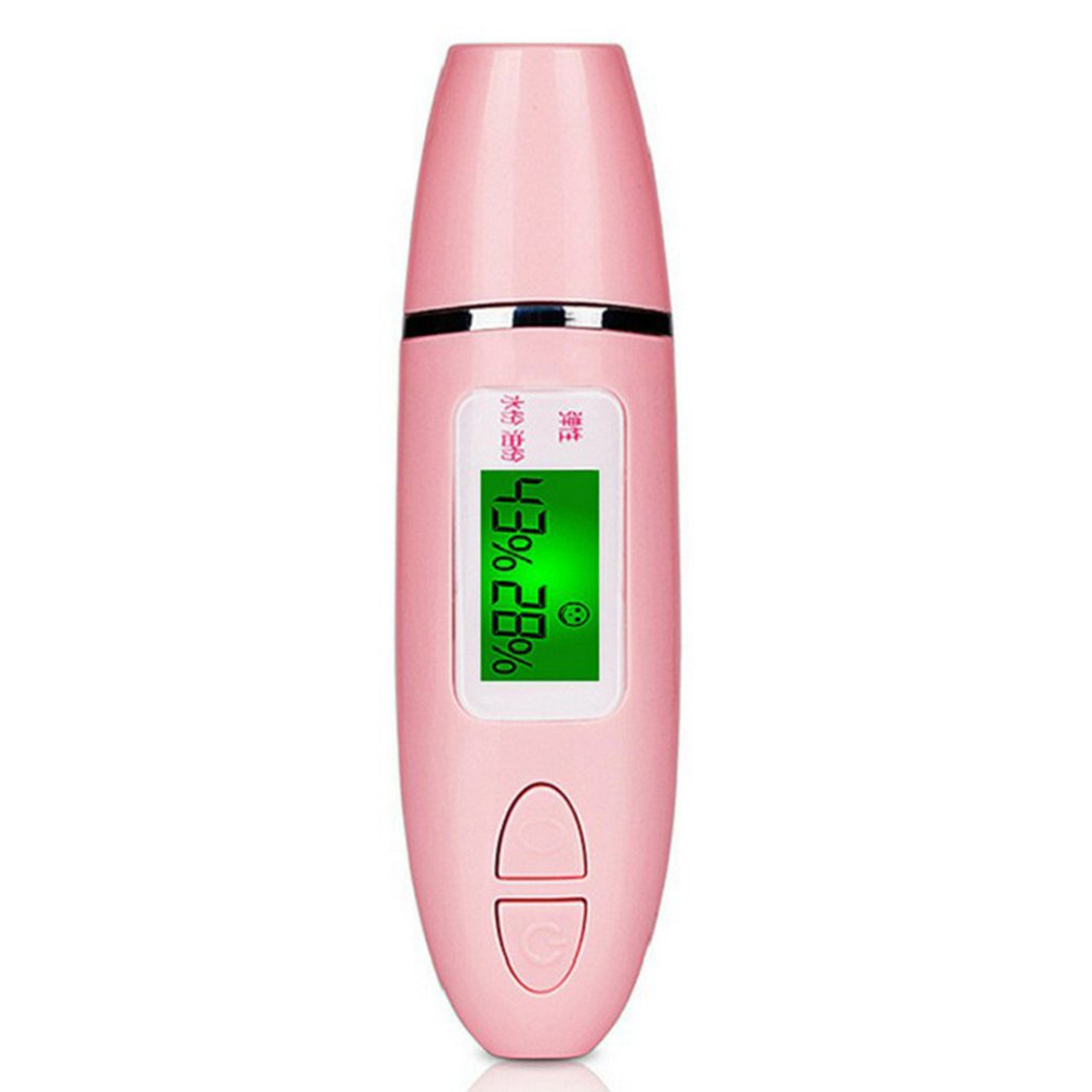 Digital skin detector pen LCD display portable skin analyzer water and oil tester moisture for travel home beauty salon: Default Title