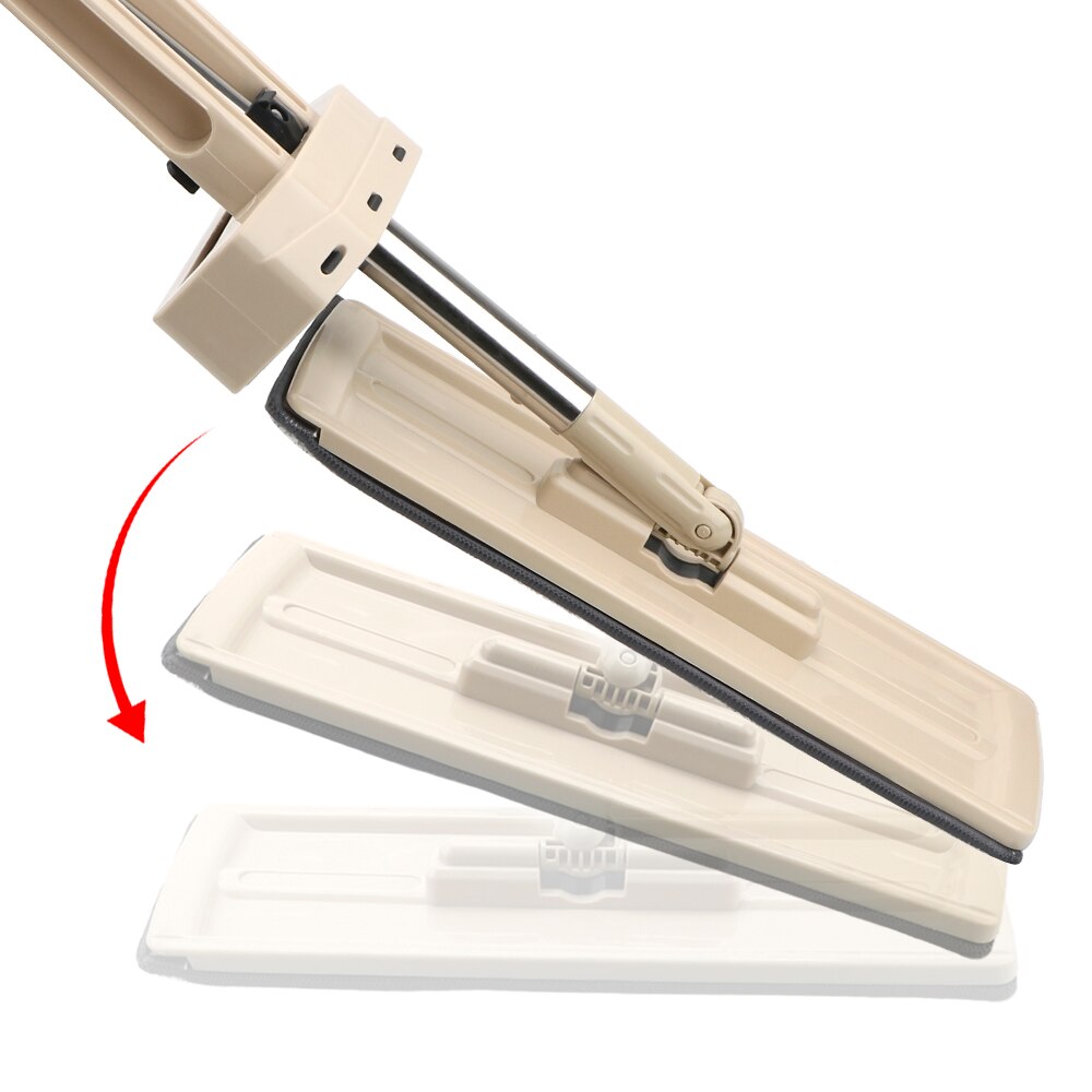 Self-Wringing Flat Mop Lazy Home Cleaner Automatic Spin Free Hand Washing Magic Mop 360 Rotating