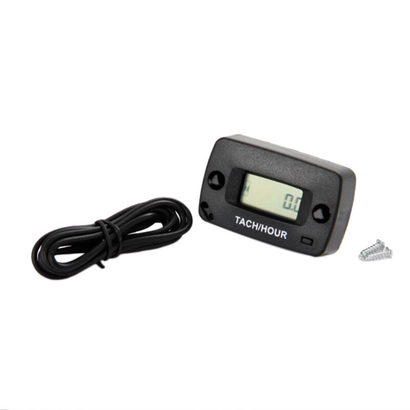 Digital Waterproof Inductive Engine Tachometer Used For Motorcycle ATV Marine Boat Generator Chainsaw Glider Outboard: Default Title
