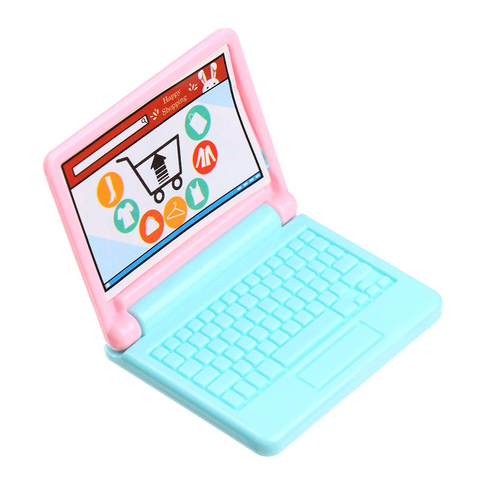 Mini poupée pliable pour ordinateur portable, 1 pièce, jouet de bureau, Imitation ordinateur, accessoires de: G