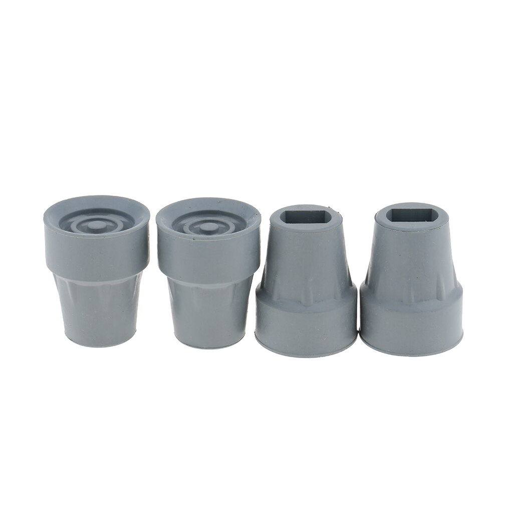 Mye 4x trekking stenger Tips slitesterk gummi krykke hylser enden bunnen