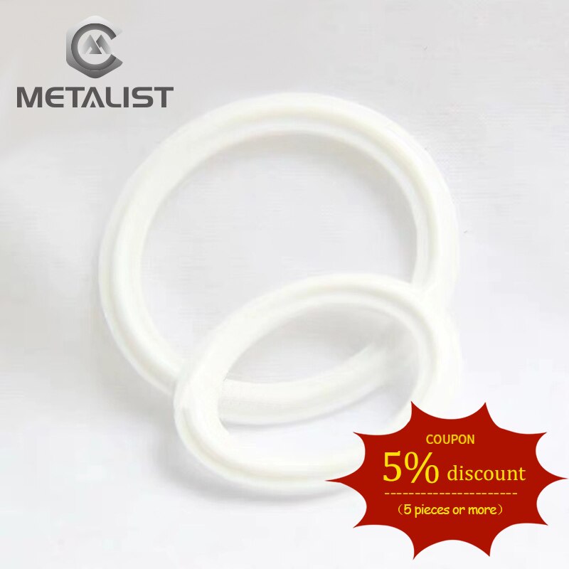 Metalist Ptfe Gegroefde Pakking Past 76 Mm & 89 Mm & 102 Mm & 108 Mm Od Pijp Sanitaire Tri klem Type Beentje Flens Pakkingen