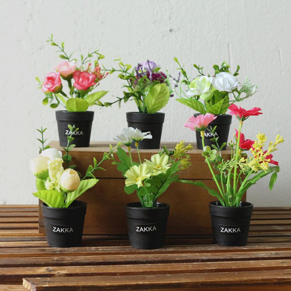 Artificial Plastic Succulents Flower Potted Plant No Pot Eco-Friendly Simulation Home Office Desktop Festive Decoration