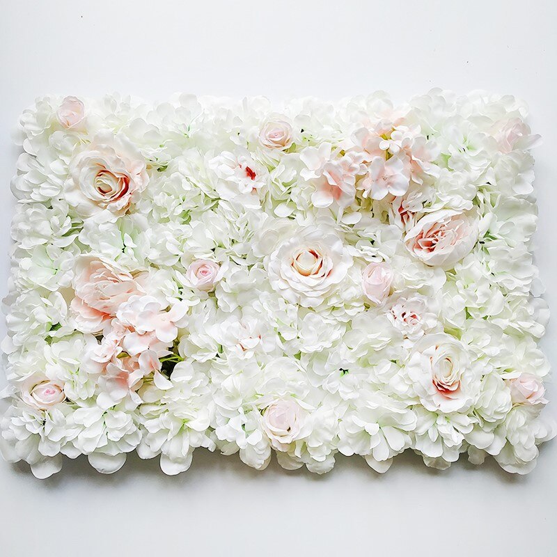 40 x 60cm silke rose blomster væg bryllup dekoration baggrund champagne kunstig blomst blomster væg romantisk bryllup indretning: Som foto 15