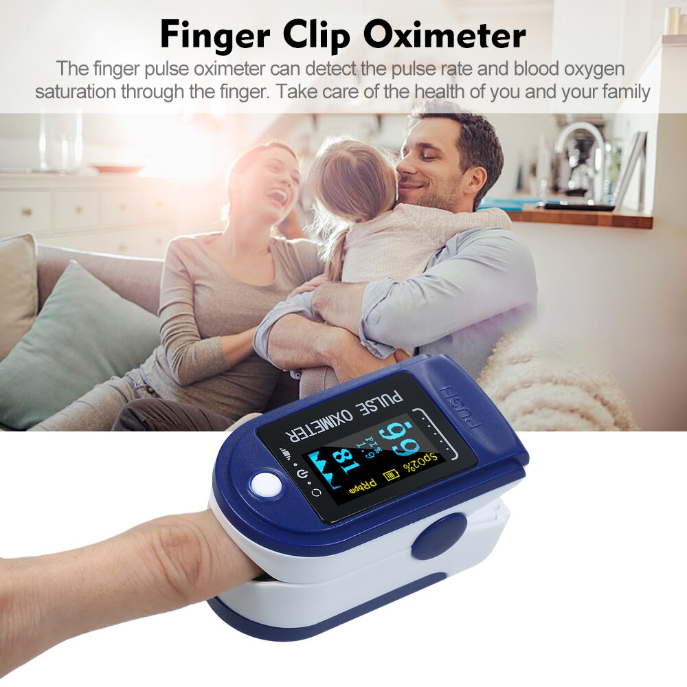 Healthcare Finger Oximeter Fingertip Pulsoximeter Pulse Oximeter Blood Pressure Pulse Heart Rate Monitor