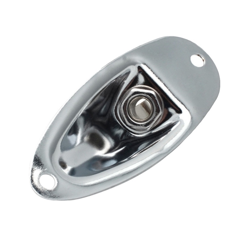 Black Boat Input Output Jack Plate Socket With Screws Guitar Parts Knobs Jacks Switches: CW