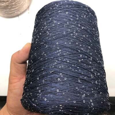 500g sommaris siden paljettgarn special merceriserad linje gör det själv 2mm paljetter handstickat garn tråd docka tröja sticklinje: 500g-4