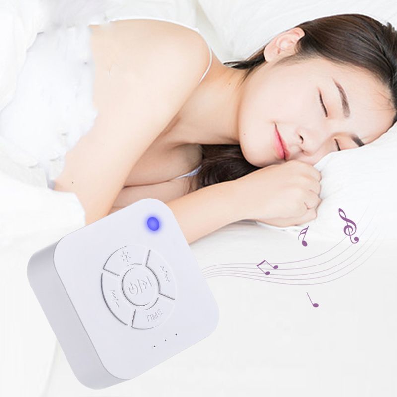 Hvid støj maskine usb genopladelig tidsindstillet nedlukning søvn lyd maskine til sove og afslapning til baby voksen
